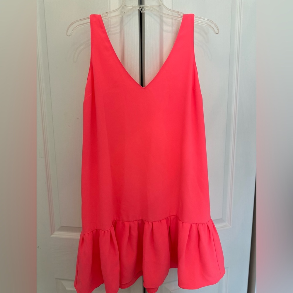 Amanda Uprichard Vibrant Pink Sleeveless Dress